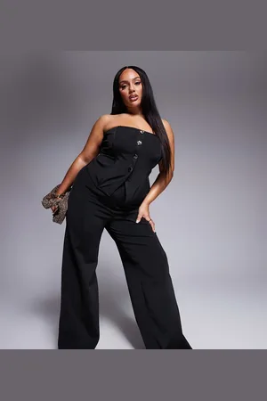 ASOS ASOS DESIGN Curve bandage straight leg pants in (part of a set)