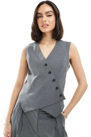 VERO MODA Asymmetric waistcoat in (part of a set)
