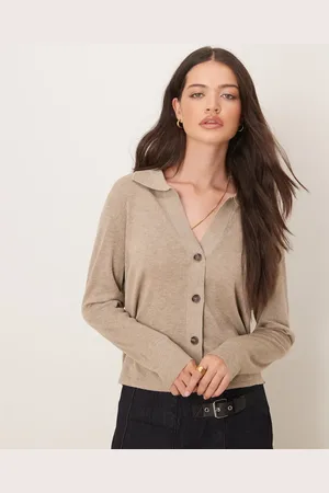 JDY V-neck collar cardigan in -Neutral
