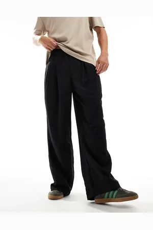 ASOS Oversized baggy chinos with pleats in