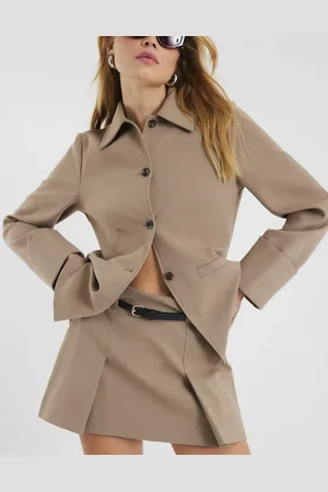 River Island Belted tailored mini skirt in -Green