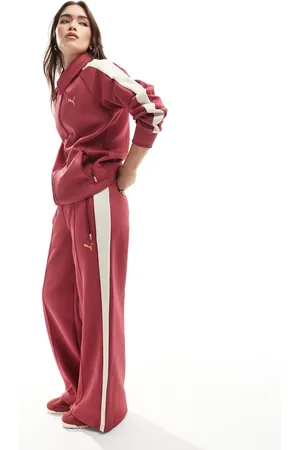 PUMA T7 low rise track pants in (part of a set)-Red