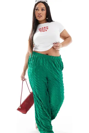 VERO MODA Textured wide leg pants in