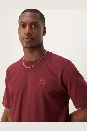 adidas Trefoil Essentials t-shirt in red
