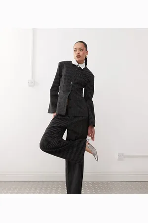 Labelrail X Jennifer McKing tailored pinstripe oversized pants in (part of a set)