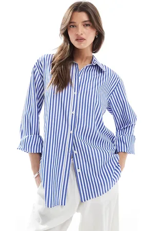 Miss Selfridge Oversized shirt in navy-Blue
