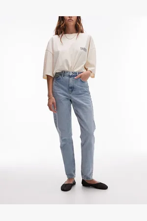 Topshop Original mom high rise jeans in -Blue