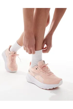 Asics Gel-Kayano 31 stability running trainers in breeze and white