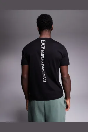 EA7 Armani crew neck logo t-shirt in black