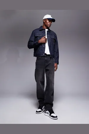 Armani Exchange Denim jacket in dark blue-Navy