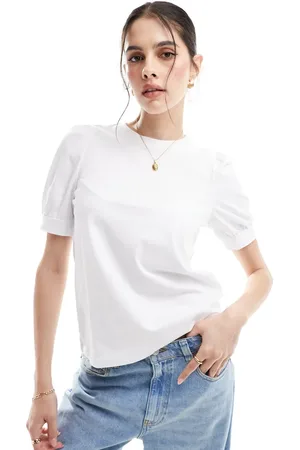 AWARE Vero Moda t-shirt with puff sleeves in