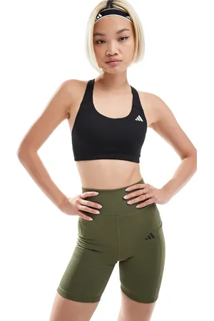 adidas Adidas Training medium support rib sports bra in