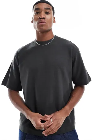 Pull&Bear Heavyweight plush t-shirt in