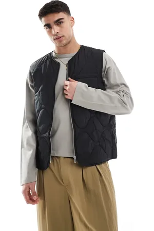 New Look Quilted puffer vest in