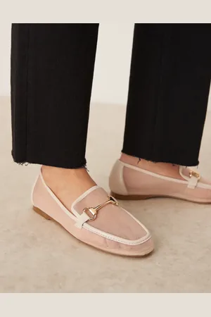 Raid Graice snaffle loafers in mesh-Neutral