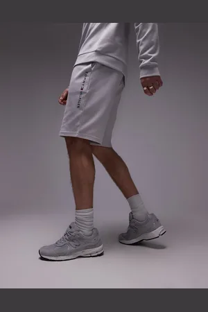 Tommy Hilfiger Lounge logo shorts in light grey