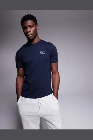 EA7 Armani crew neck logo t-shirt in navy