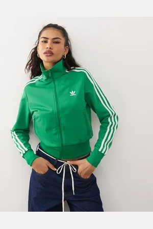 adidas Firebird track top in green