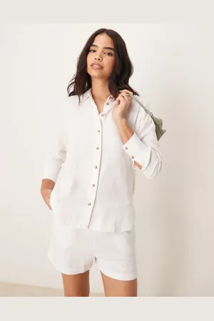 JDY Relaxed linen shirt in (part of a set)