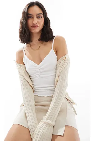 JJXX Baby lock top in white
