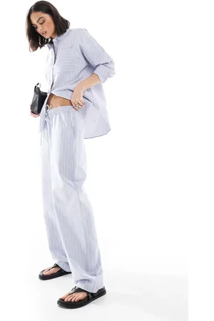 Brave Soul And white stripe pants (part of a set)