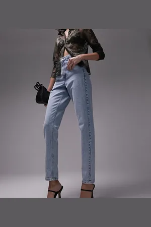 Topshop Original mom high rise jeans in -Blue
