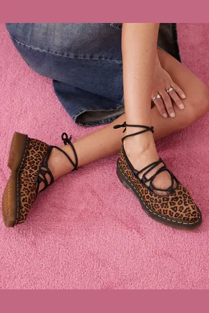 Dr. Martens Elphie II lace up shoes in animal print