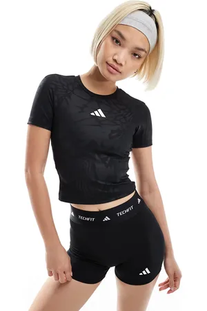 adidas Adidas Training Techfit t-shirt in print