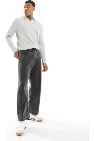 River Island Open neck jumper in