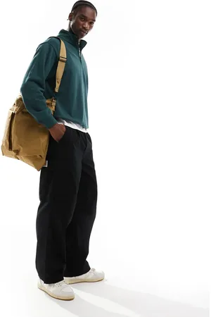Vans Original Standards oversized 1/4 zip fleece in green-Multi