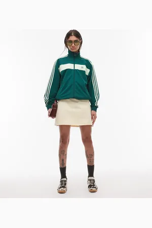 adidas Retro track jacket in green
