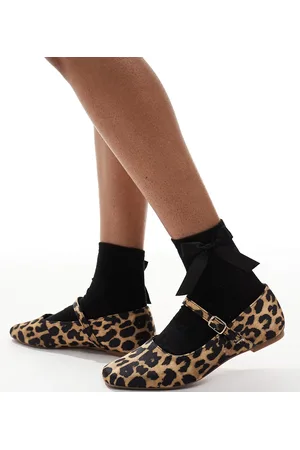 SEQWL Iris ballet shoes with bow in -Multi