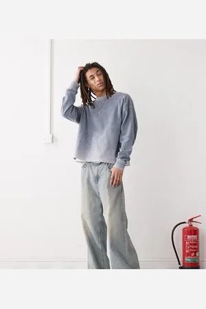 COLLUSION Boxy fleece fabric sweatshirt in -Green