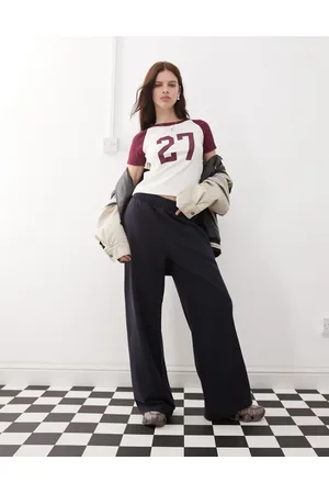Weekday Loose fit heavyweight jersey wide leg trackies in