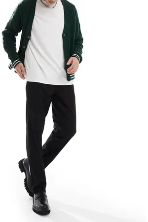 JACK & JONES Drawstring smart tapered loose pants in
