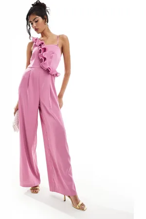 Style Cheat Jumpsuit with ruffle detail in