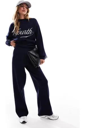 4th & Reckless Knitted wide leg pants in (part of a set)