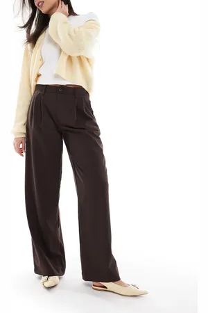 Bershka Wide leg tailored pants in