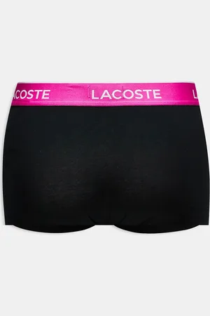 Lacoste 3 pack trunks in with multi coloured waistbands