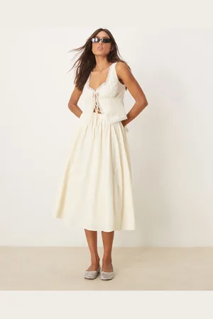 Glamorous Midaxi a-line skirt in -Yellow