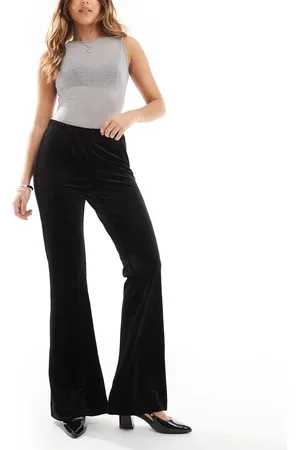 ONLY High waisted flare velvet pants in