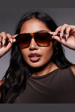 Quay Australia Quay On The Fly retro aviator sunglasses in tortoiseshell