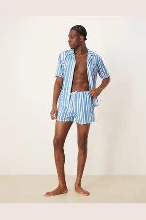 Free Society Stripe swim shorts in