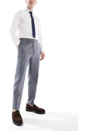 ASOS Smart tapered fit wool mix pants in