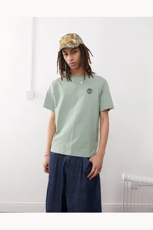 Timberland Back print logo t-shirt in green