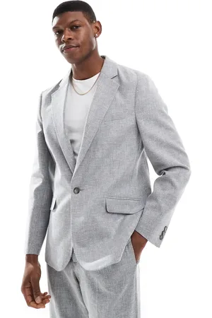 ASOS Slim summer suit jacket with linen cotton in