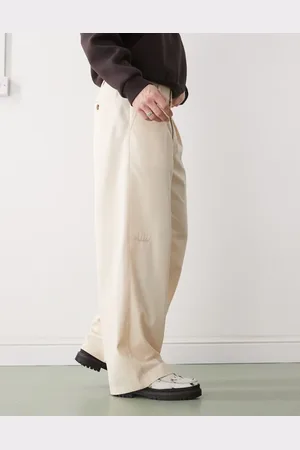Prohibited Soho pleated vintage pants in -White