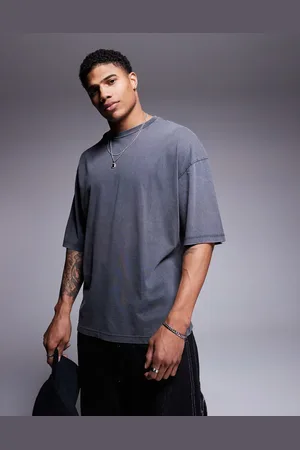 ADPT. Oversized washed t-shirt in grey