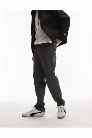 Topman Slim chino pants in -Grey