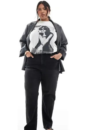 ASOS ASOS DESIGN Curve slim fit comfort mom jeans in